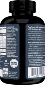 Marine Collagen Type 1 and 3 and Hyaluronic Acid 120Capsules - Image 4
