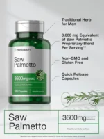 Saw Palmetto 3600mg 120Capsules - Image 4