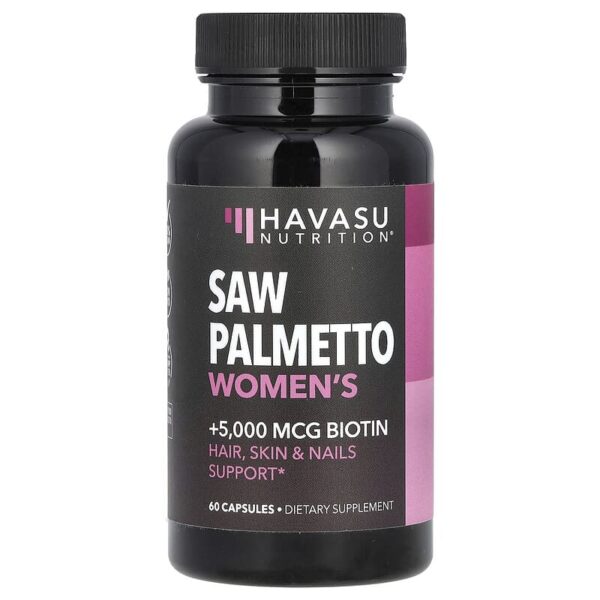 Saw Palmetto Women's +Biotin 5000mcg 60capsules