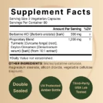 Berberine Supplement 1,500mg 240Capsules - Image 2