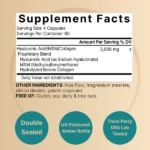 Hyaluronic Acid with MSM & Collagen, 2000mg, 240Capsules - Image 3