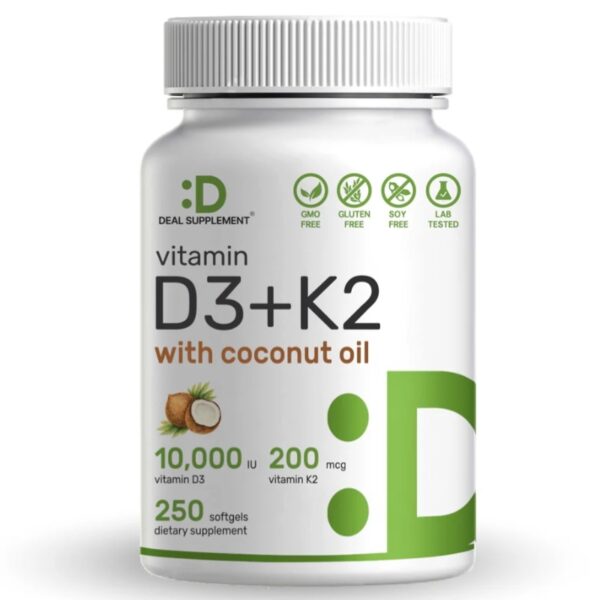 D3+K2 10000IU 200MCG 250softgels
