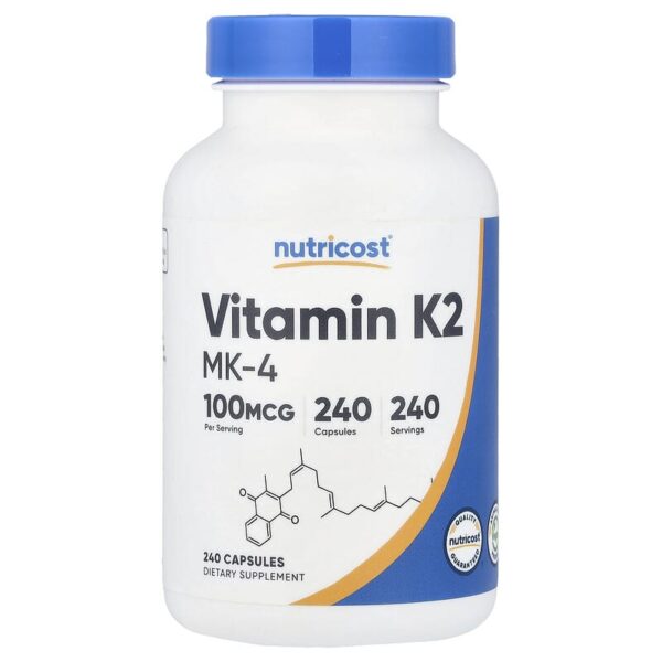 Vitamin K2 MK4 100MCG 240capsules