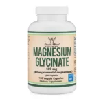 Magnesium Glycinate 400mg 180Capsules | Supports Sleep, Muscle, and Heart Health | Vegan, Third-Party Tested, Gluten-Free, and Non-GMO | Double Wood Supplements