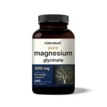 Magnesium Glycinate 500mg with Fat Soluble Vitamin C, 240Capsules
