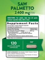 Saw Palmetto Extract 120Count - Image 6