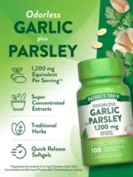 Odorless Garlic and Parsley 100Softgels - Image 4
