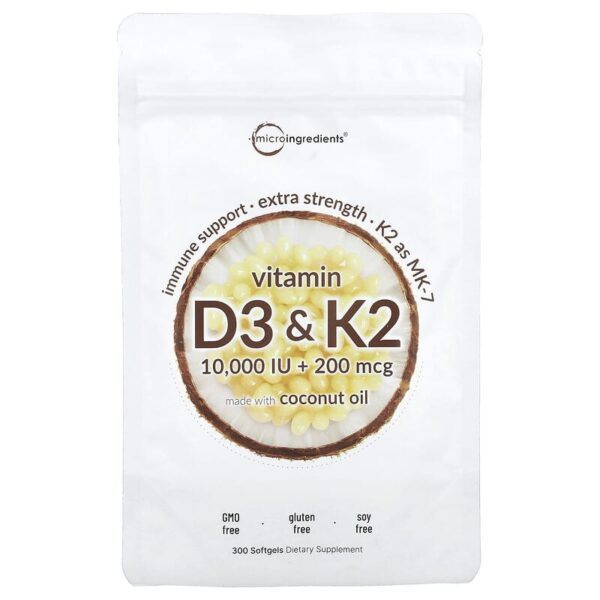 D3+K2 10000IU 200MCG 300softgels