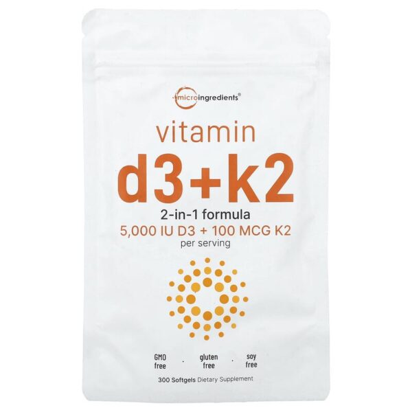 D3+k2 5000IU 100MCG 300softgels