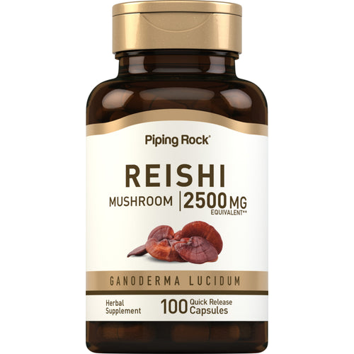reishi-mushroom-2500-mg-100-quick-release-capsules-39176 Reishi Mushroom, 2500 mg, 100Capsules - Image 1